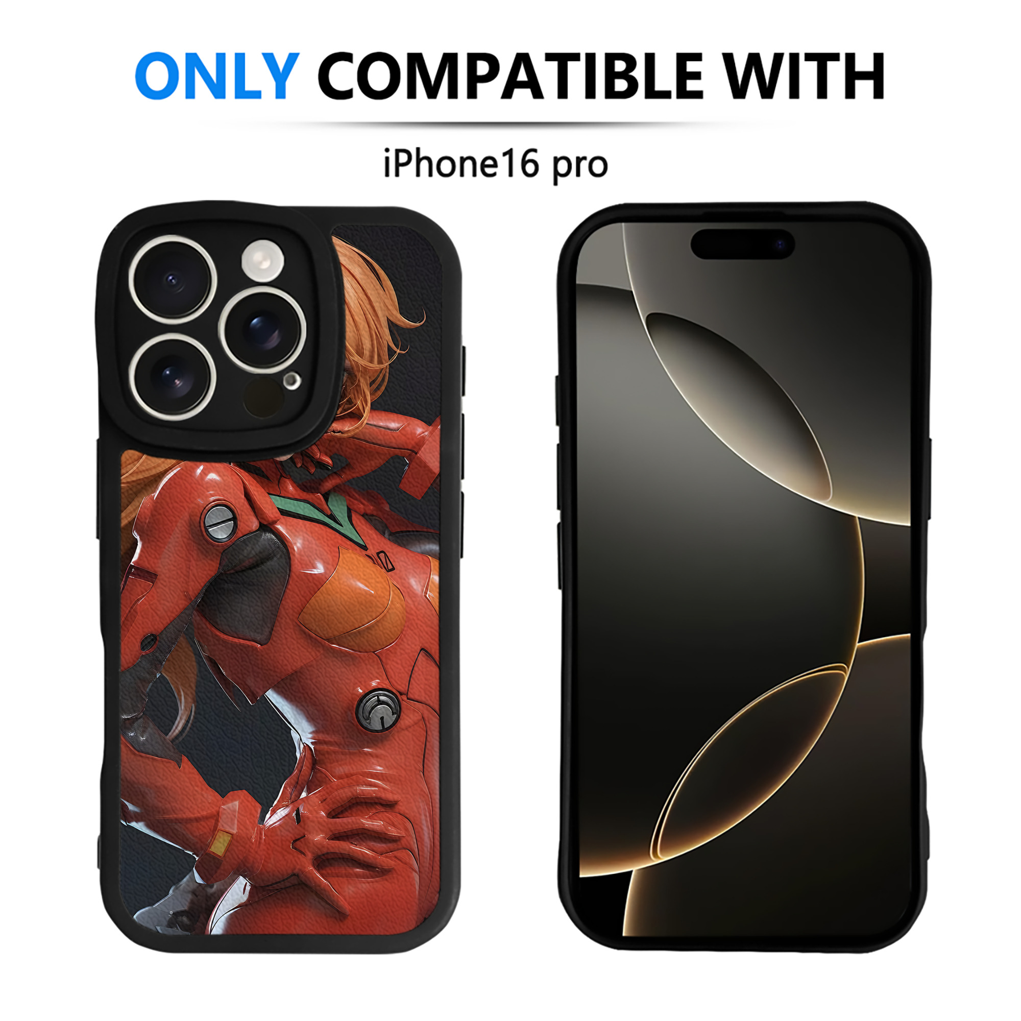 （画像用） EVA 新世紀エヴァンゲリオン 【iPhone 16シリーズ対応】シリコンスマホケース（レザー調） 材質：シリコン